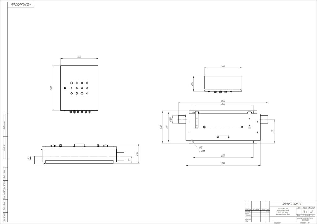 Установка УФ знезараження стічних вод WATERLIGHT WC3 (ВОДОГРАЙ В3КС-0455)